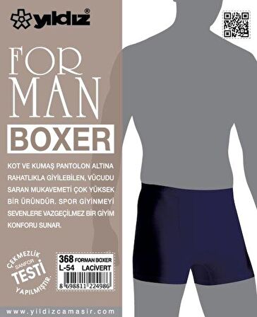 Yıldız 368 Lacivert Formen Likralı Boxer