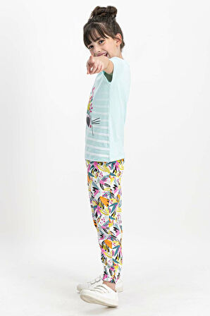 Roly Poly 1736 Kısa Kol Kız Çocuk Pijama Takımı
