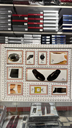 İmaj 03017 Lüks Damatlık 11 Parça Çeyiz Gömlek Pijama Saat Set