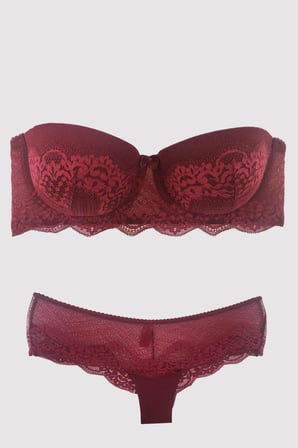 Pierre Cardin 4696 Verona Balenli Destekli Straplez Sütyen Takımı