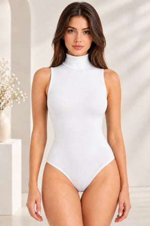 Gd Goldoremi 4055 Kadın Balıkçı Yaka Kolsuz Basic Body – Şık ve Rahat Günlük Kullanım