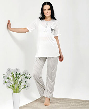 HF Club 3108 Kadın Kısa Kol Pijama Takımı