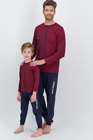 RolyPoly 2542 Connected Bordo Erkek Çocuk Pijama Takımı