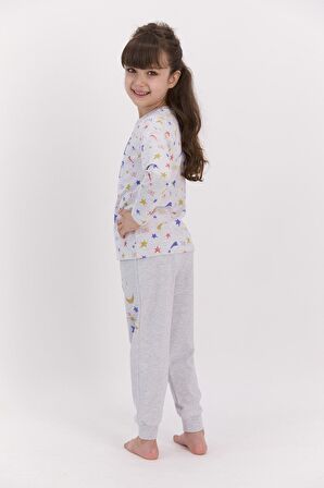 RolyPoly 2595 Garson Shine Like A Star Karmelanj Kız Çocuk Pijama Takımı