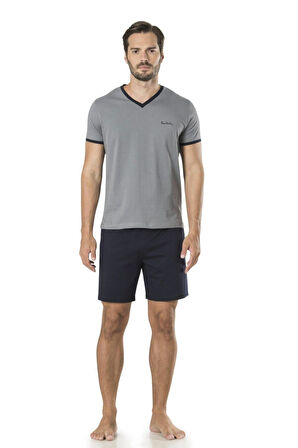Pierre Cardin 5595 Erkek Çeyizlik Triko Ropdöşambır Pijama 5'li Set Takım