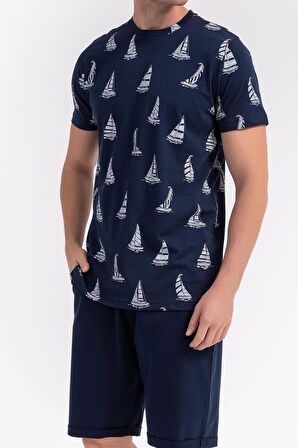 Arnetta 1993 Sailor Lacivert Erkek Bermuda Takım