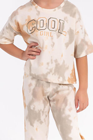 Arnetta 1808 Cool Girl Fildişi Salaş Kız Çocuk Pijama Takımı