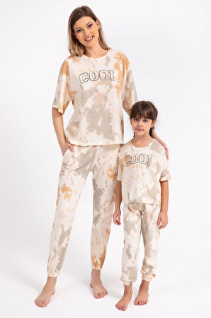 Arnetta 1808 Garson Cool Girl Fildişi Salaş Kız Çocuk Pijama Takımı