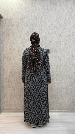 Gd Goldoremi 7 Kadın Viskon Pamuklu Bağlamalı Namaz Elbisesi