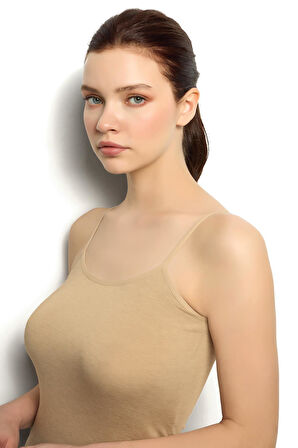 Gd Goldoremi Kadın Pamuklu Rahat Terletmez İp Askılı Atlet