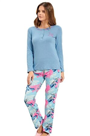 Alperi 79-466 Kadın Uzun Kol Pijama Takım