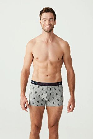 U.s Polo Assn 80328 Erkek Bordo Lacivert Gri 3'Lü Boxer