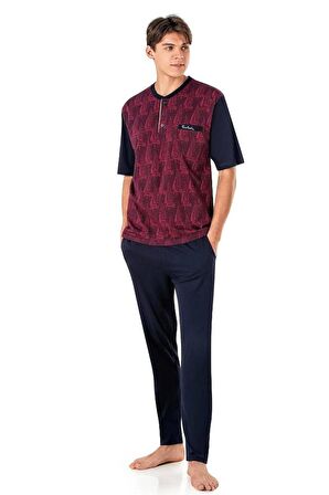 Pierre Cardin 6022 Jakarlı 3’lü Kısakol Pijama Takım