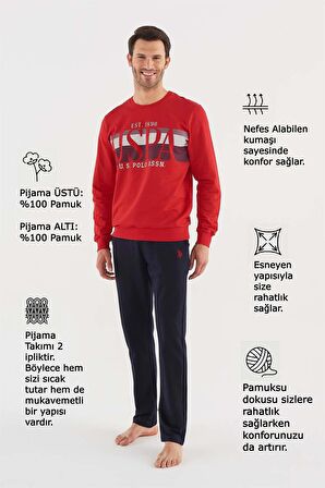 U.s Polo Assn 18606 Erkek Pijama Takımı
