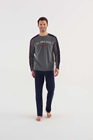 U.s Polo Assn 18620 Erkek Yuvarlak Yaka Pijama Takım