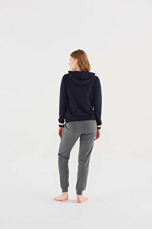 U.s Polo Assn 16806 Kadın Uzun Kollu Pijama Takımı