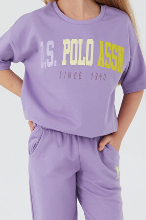 1418 Sea Blue Kız Çocuk Kısa Kol Pijama Takım