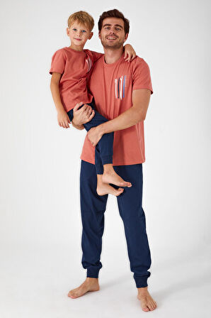 Roly Poly 3019 Garson Afterwave Erkek Çocuk Kısa Kol Pijama Takım