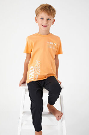 Roly Poly 3041 Venice Beach Erkek Çocuk Kısa Kol Pijama Takım