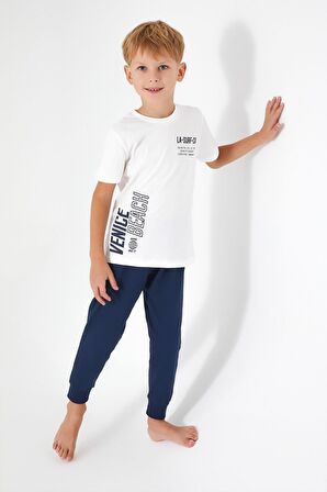 Roly Poly 3041 Venice Beach Erkek Çocuk Kısa Kol Pijama Takım