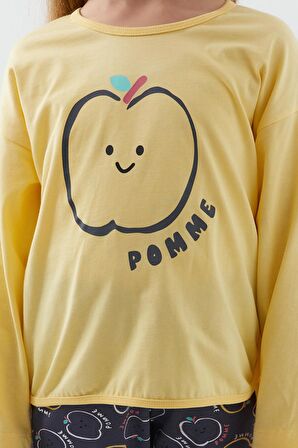 Roly Poly 3063 Pomme Apple Kız Çocuk Uzun Kol Pijama Takım