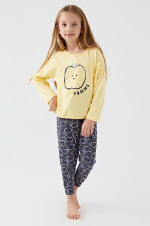 Roly Poly 3063 Pomme Apple Kız Çocuk Uzun Kol Pijama Takım