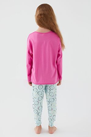 Roly Poly 3063 Garson Pomme Apple Kız Çocuk Uzun Kol Pijama Takım