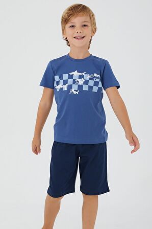 Roly Poly 3090 The Blue Whale Erkek Çocuk Bermuda Takım