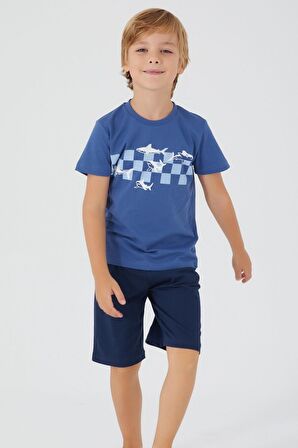 Roly Poly 3090 The Blue Whale Erkek Çocuk Bermuda Takım