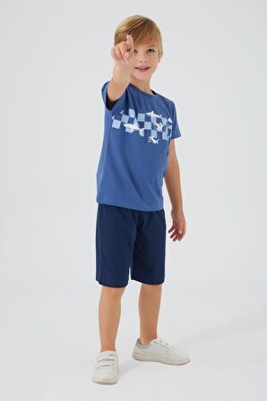 Roly Poly 3090 The Blue Whale Erkek Çocuk Bermuda Takım