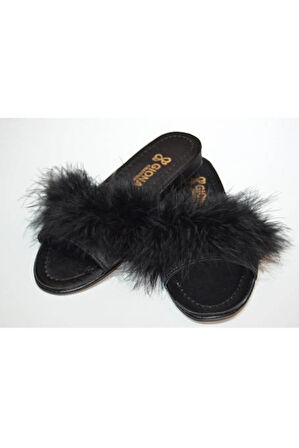 Giona 707 Kadın Tüylü Gelin Terliği