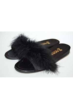 Giona 707 Kadın Tüylü Gelin Terliği