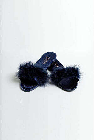 Giona 707 Kadın Tüylü Gelin Terliği