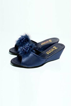 Giona 105 Kadın Dolgu Topuklu Gelin Çeyiz Terliği