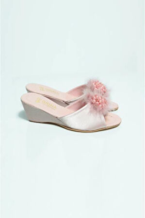 Giona 105 Kadın Dolgu Topuklu Gelin Çeyiz Terliği