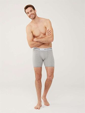 . 80453 Erkek Tekli Uzun Paçalı Boxer