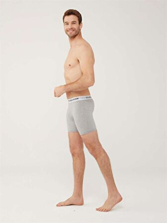 . 80453 Erkek Tekli Uzun Paçalı Boxer