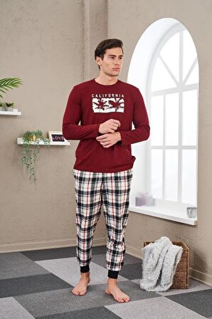 Pjs 23702 Erkek Baskılı Pijama Takım