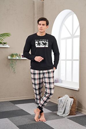 Pjs 23702 Erkek Baskılı Pijama Takım