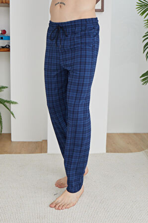 Kly 194 Erkek Ekose Tek Pijama Pantolon