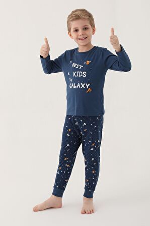 Roly Poly 3177 Best Kids The Galaxy Erkek Çocuk Uzun Kol Pijama Takım