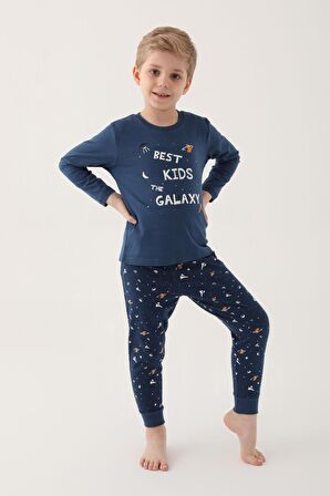 Roly Poly 3177 Best Kids The Galaxy Erkek Çocuk Uzun Kol Pijama Takım