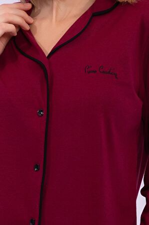 Pierre Cardin 7717 Kadın Boydan Patlı Pijama Takım