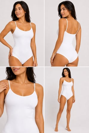 Yıldız Premium Seri Kadın Pamuklu Likralı Ekstra Esnek Nefes Alan Kumaş Kancalı Beyaz Body/Atlet
