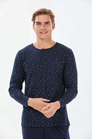 Pijadore 1530 Büyük Beden Uzun Kollu Erkek Pijama Takım