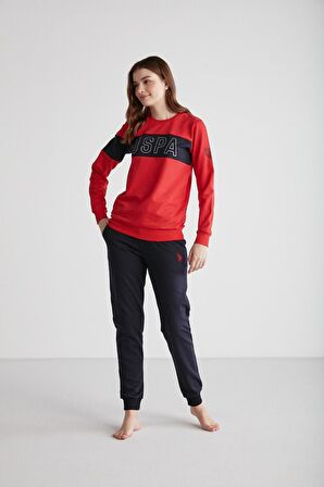 . 16947 Kadın Yuvarlak Yaka Pijama Takımı