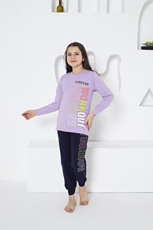 Estiva 24472 Kız Çocuk Uzun Kollu Pijama Takımı