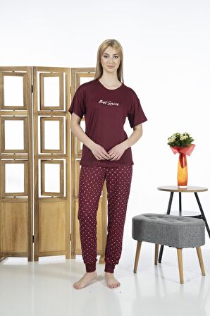 Estiva 24136 Kadın Kısa Kollu Yazlık Penye Pijama Takımı