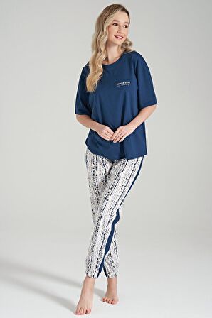 Pijadore 1682 Kadın Kısa Kollu Pijama Takım