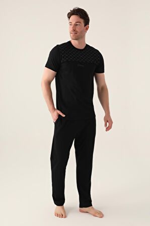 Arnetta 3010 Büyük Beden The Erkek Kısa Kollu Pijama Takımı